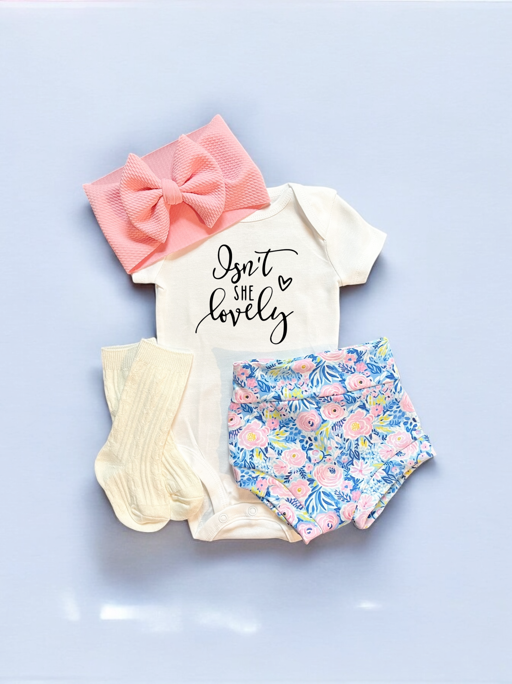Lovely Floral Bummies Set