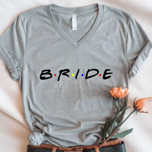 💎 Bachelorette Party Shirts Bride, I Do Crew V-Neck Tee 🍾