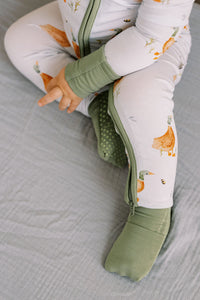 Little Duckling Bamboo Zipper Romper