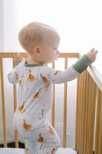 Little Duckling Bamboo Zipper Romper