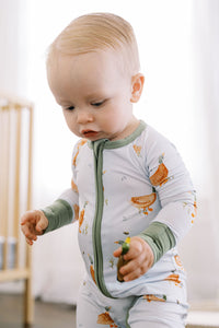 Little Duckling Bamboo Zipper Romper