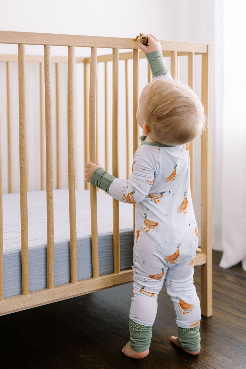 Little Duckling Bamboo Zipper Romper