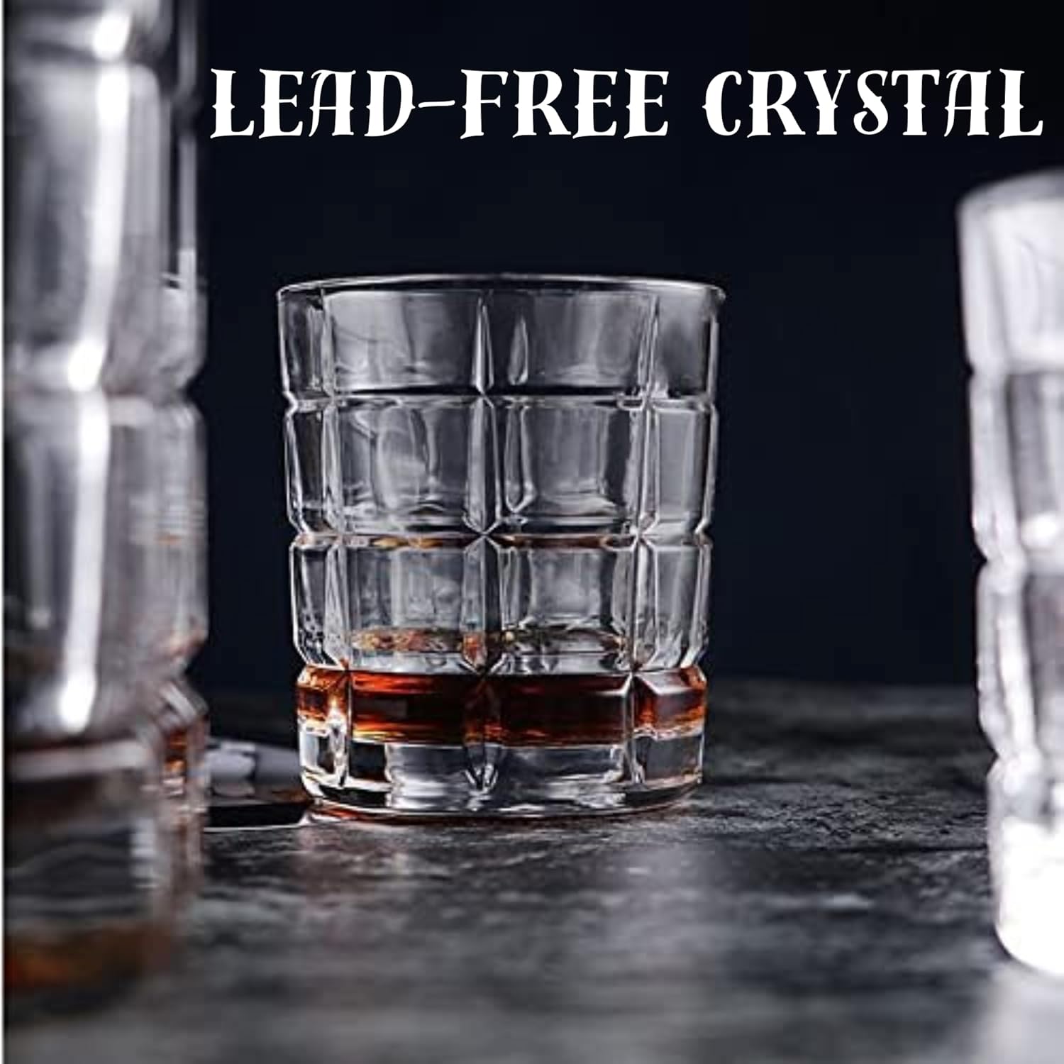 Whiskey Glasses 10oz Premium Scotch Glasses Set of 2 Old Fashioned Whiskey