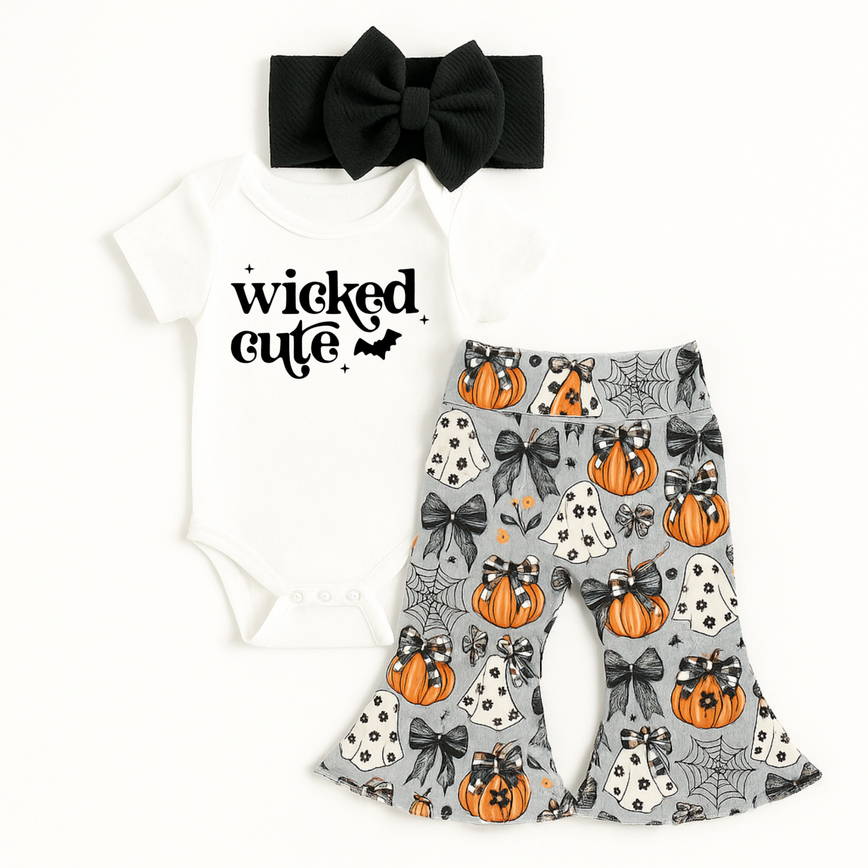 Wicked Cute Halloween Baby Bell Bottoms