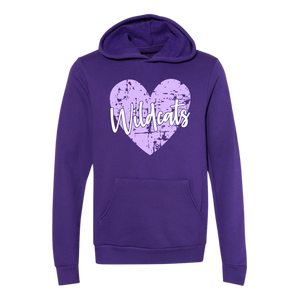 Wildcats Grunge Heart Tee or Sweatshirt
