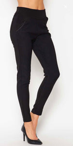 High waist slim straight pants - Royal Blue