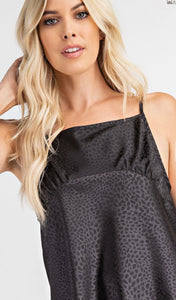 Leopard Spaghetti Strap Tank