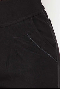 High waist slim straight pants - Beige